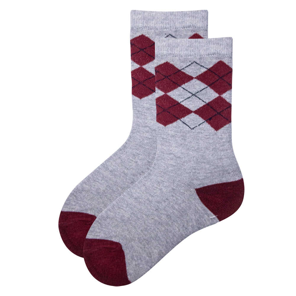 Pack of 2 - Kids’ Argyle Crew Socks