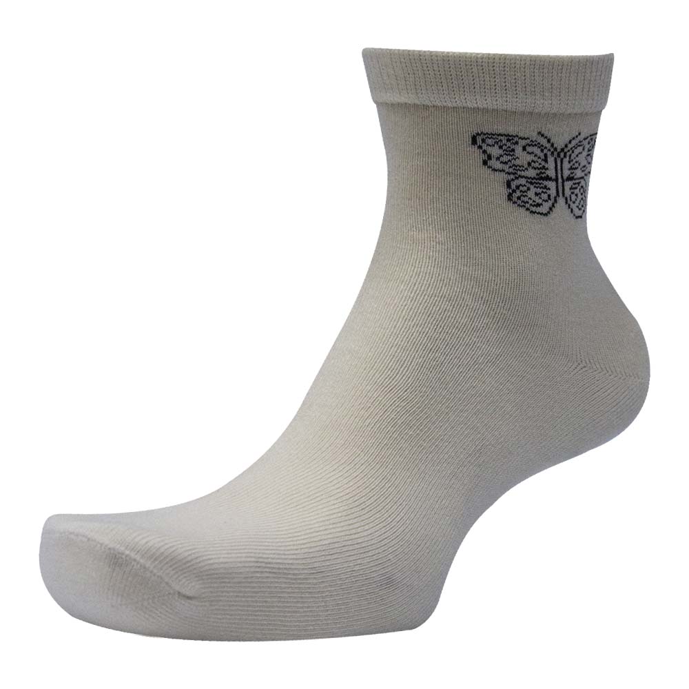 Butterfly Print Women's Crew Socks