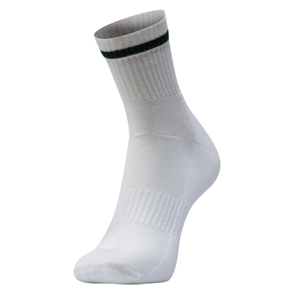 Men Premium Green Stripe Crew Socks