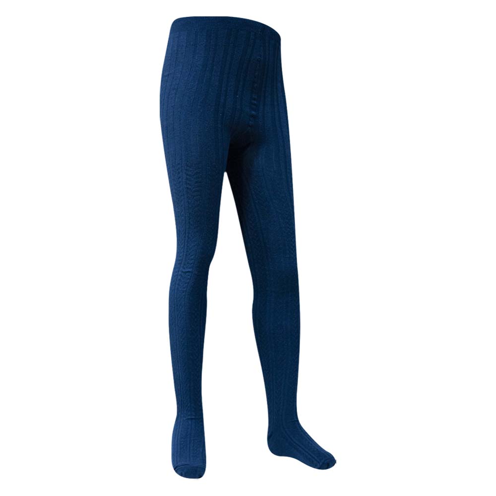 Cozy Cable Knit Blue Tights for Girls & Women (OT)
