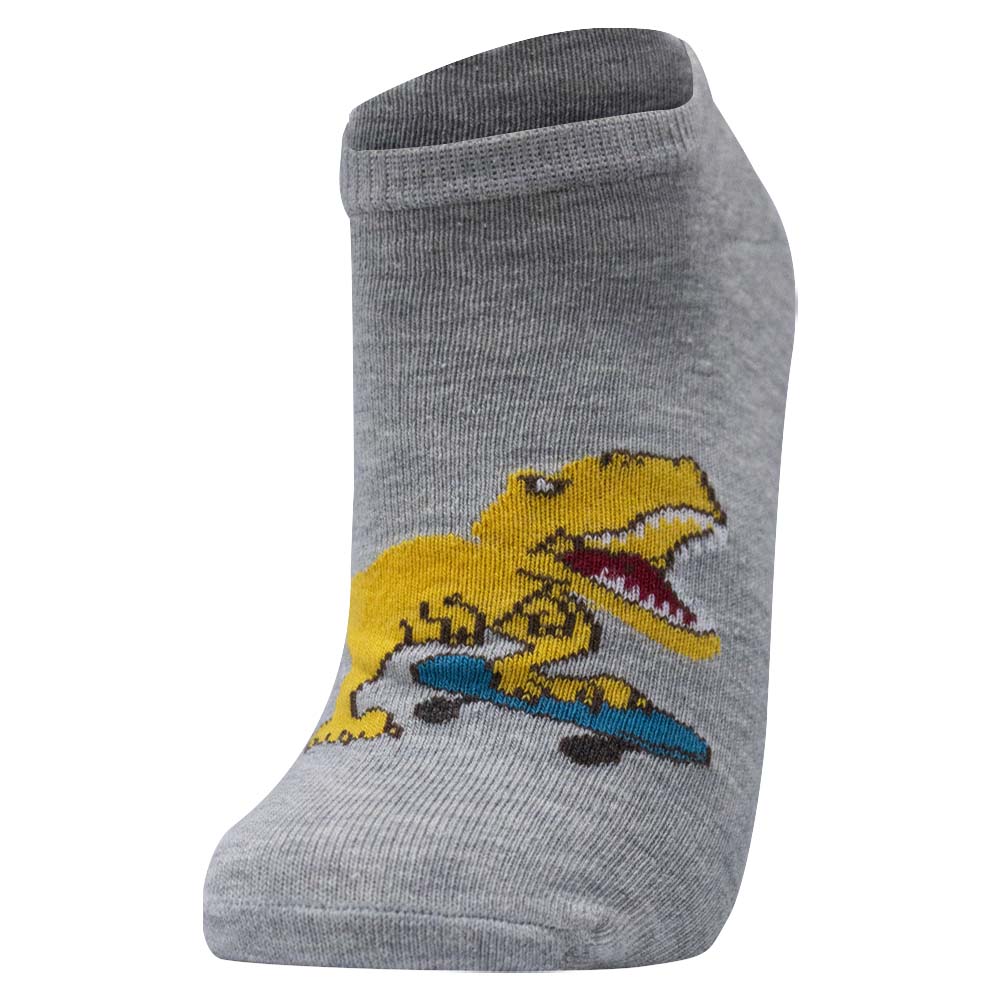 Cool Dino Skater Ankle Socks for Boys