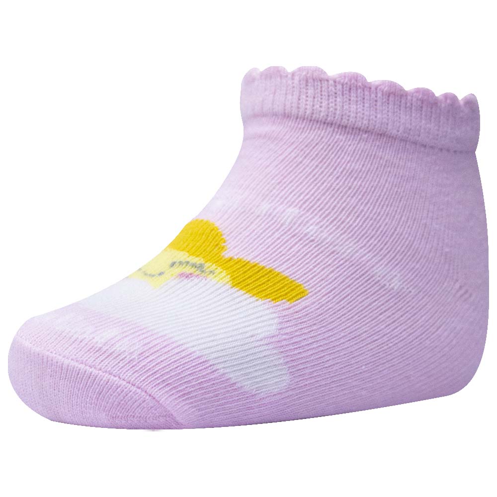 Girls Cloud And Sun Design Ankle Socks