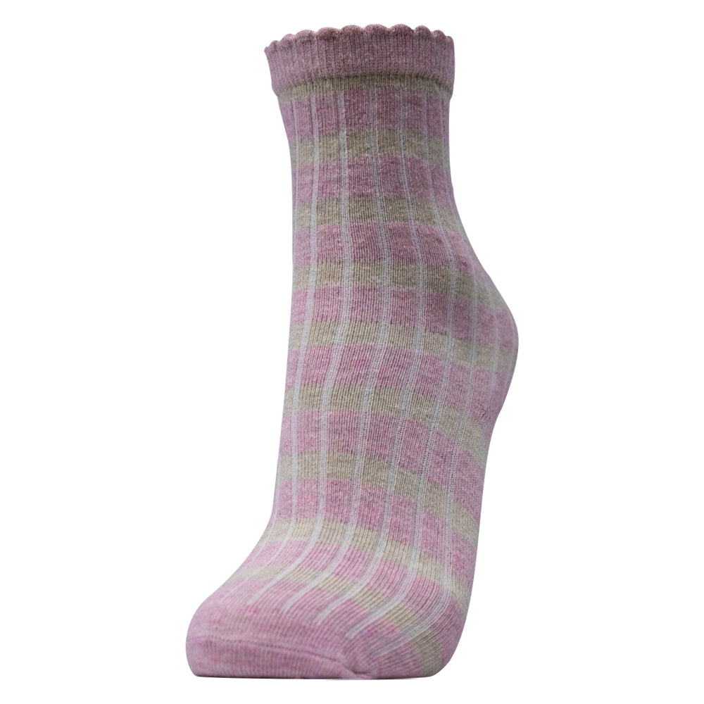 Girl’s Striped Ankle Socks