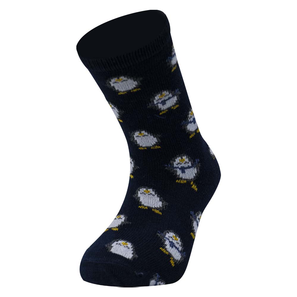 Penguin Print Crew Socks For unisex
