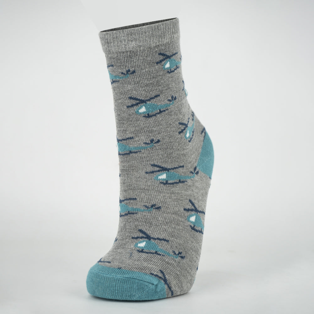 Little Helicopter Crew Boys Socks