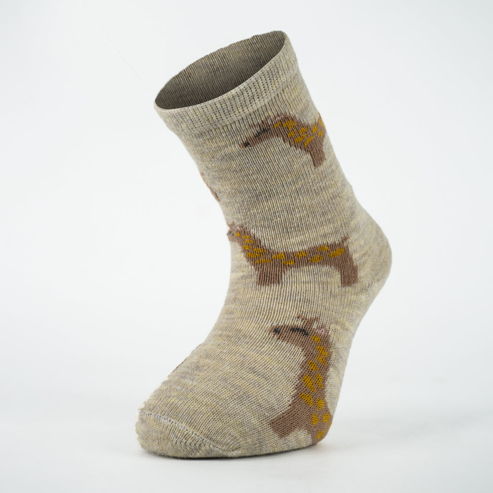 Lama Print Baby Boy Crew Socks