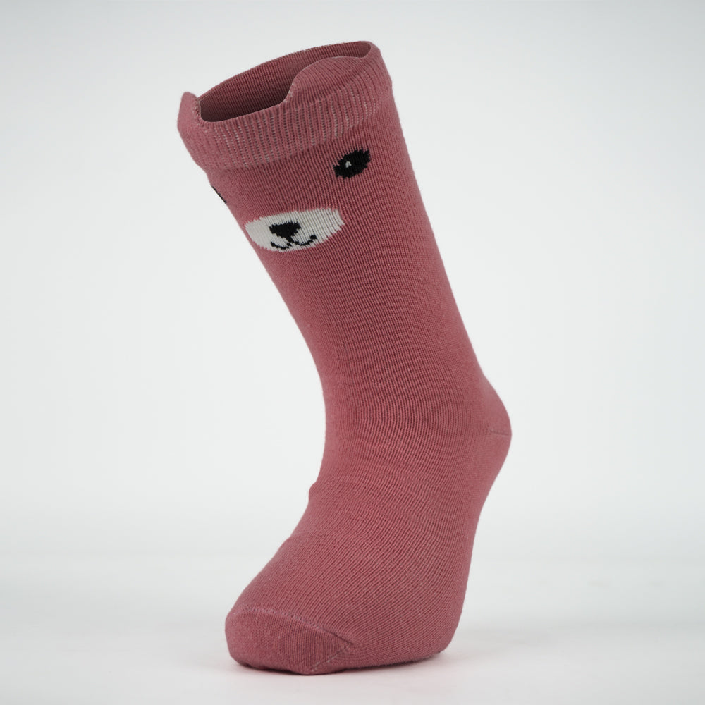 Adorable 3D Ear Bear Girls' Socks