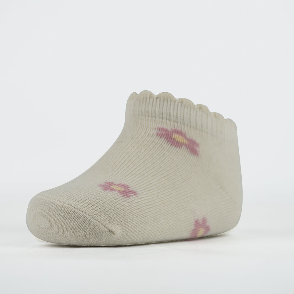 Sweet Floral Print Baby Girl Socks