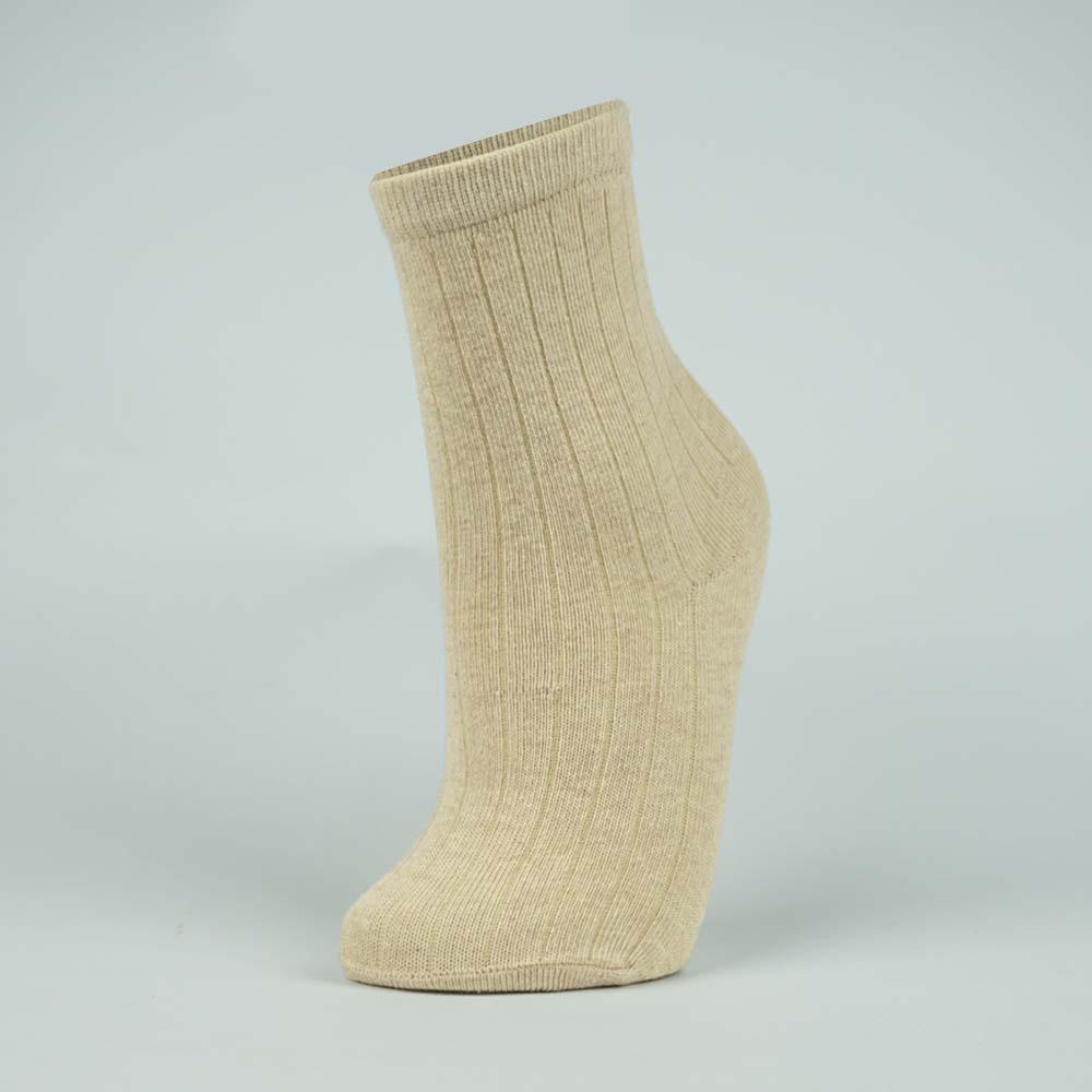 Cotton Ribbed Crew Socks for Girls