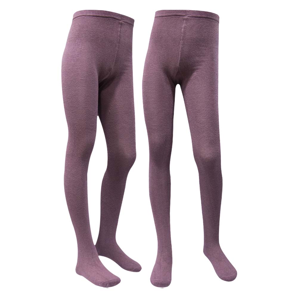 Cozy Knit Texture Premium Purple Girls Tights (SF)