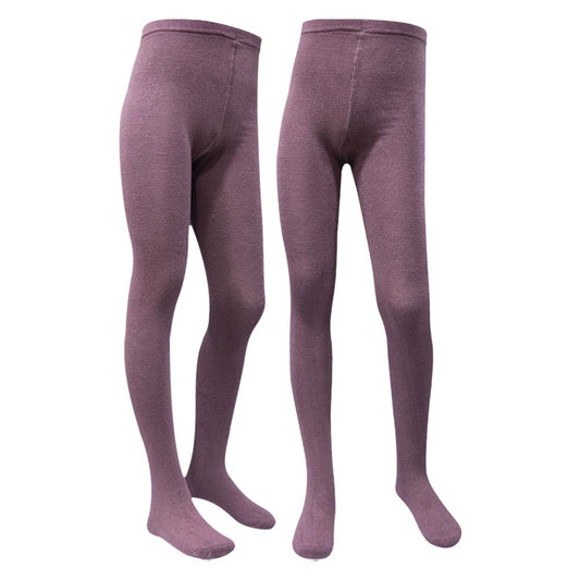 Cozy Knit Texture Premium Purple Girls Tights (SF)