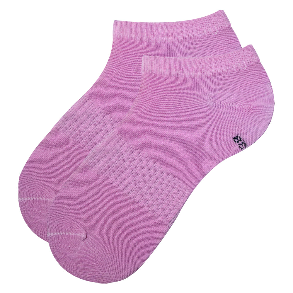 Cute Pink Plain Ankle Socks | For Girls & Women