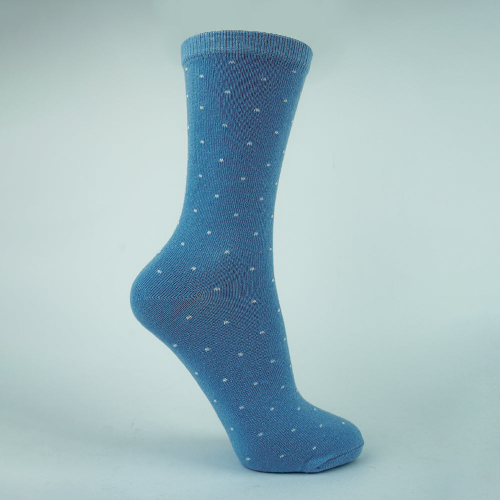 Girls Dotted Crew Socks