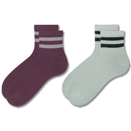 Women Stripe Crew Socks