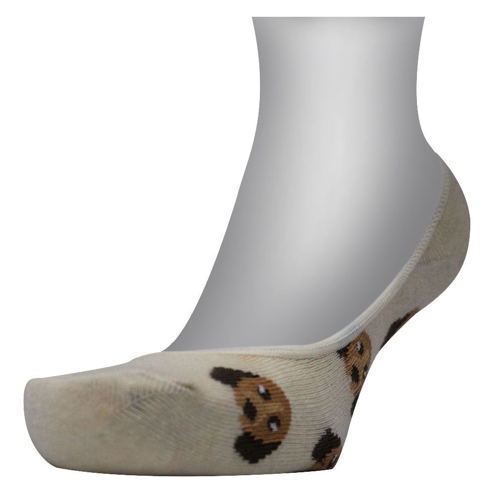 Women No-Show Socks with Cute Dog Print