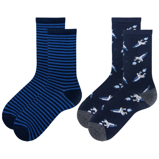 Pack of 2 - Boys Crew Socks