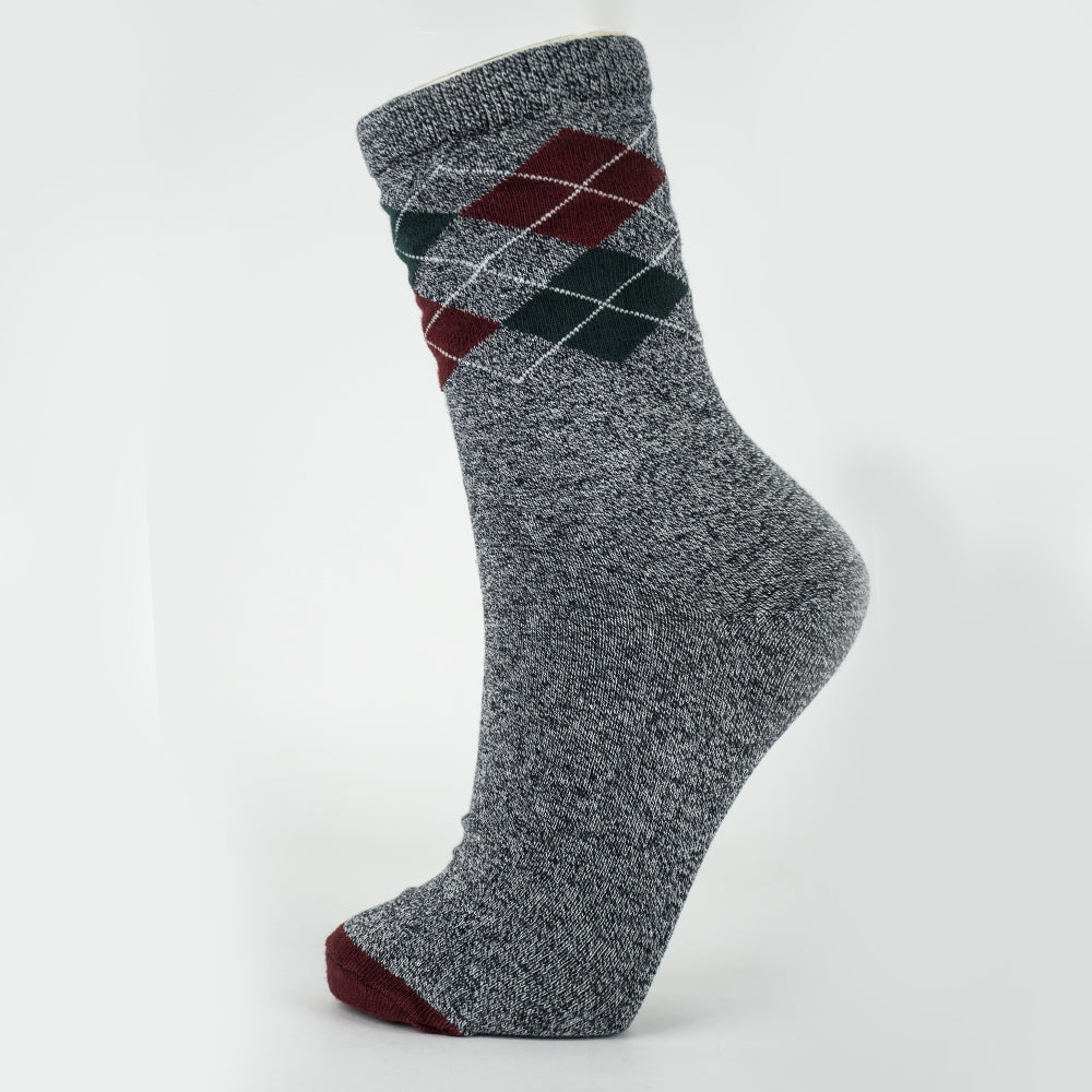 Premium Argyle Crew Socks for Boys
