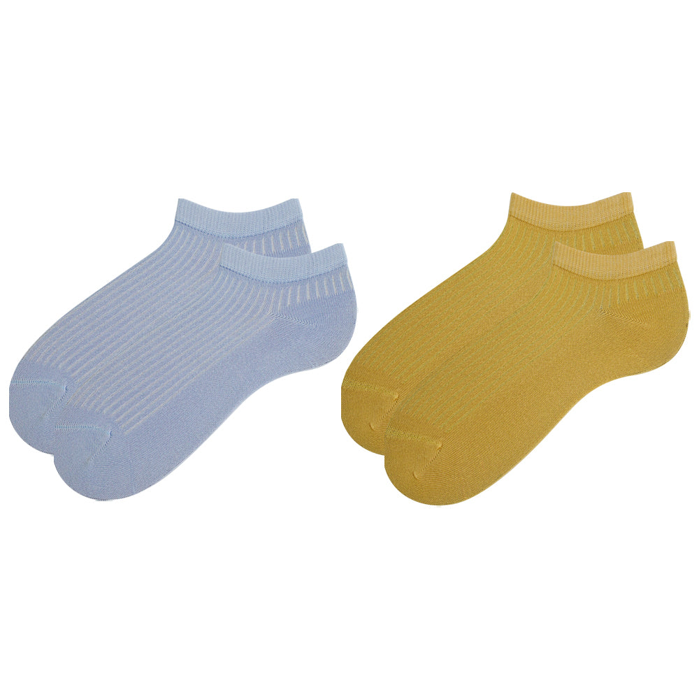 Pastel Ribbed Women Ankle Socks