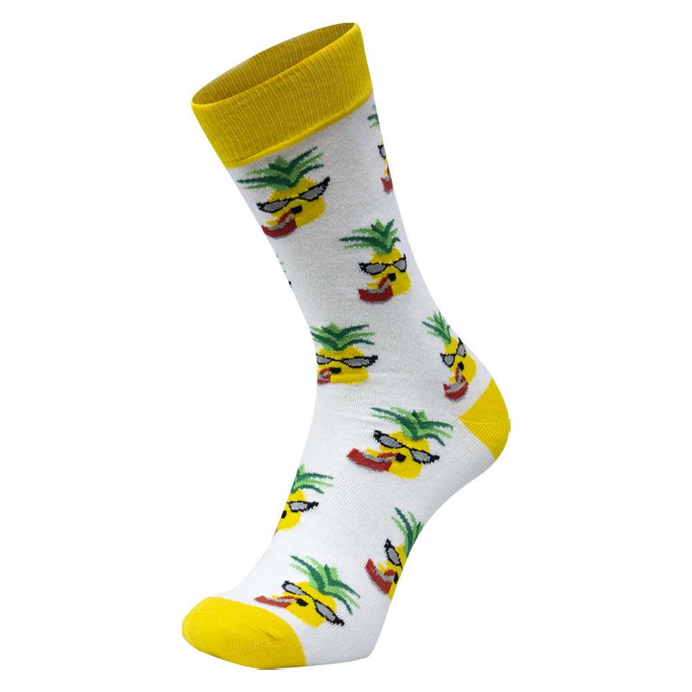 Cool Pineapple Print Socks for Men