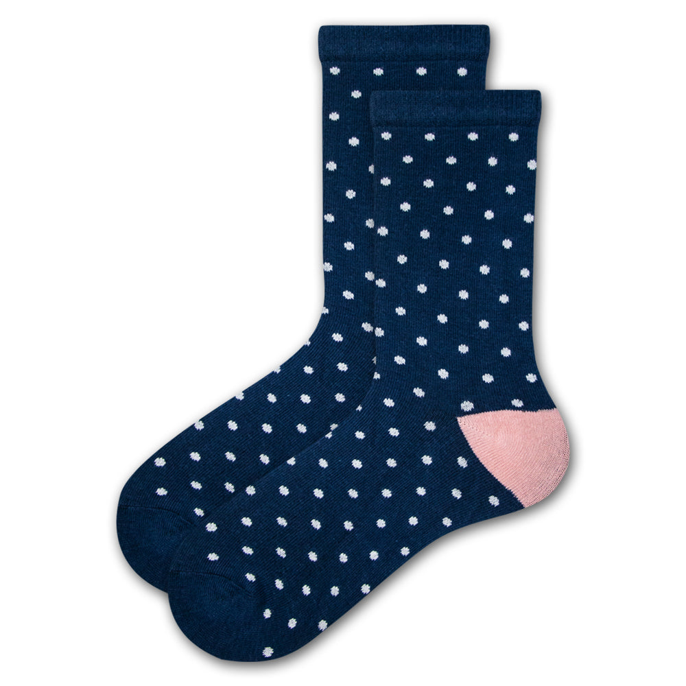 Girls Fox & Polka Dot Print Crew Socks