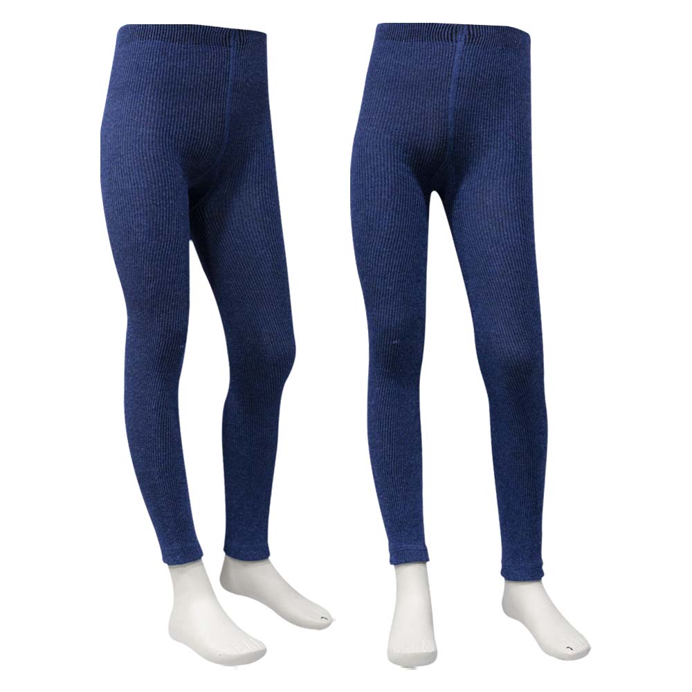 Solid Jeans Blue Girl's Leggings And Tights (OT)
