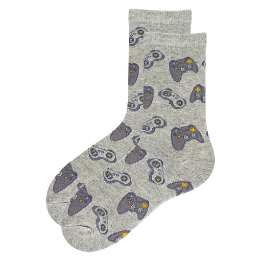 Boys Consoles Print Crew Socks