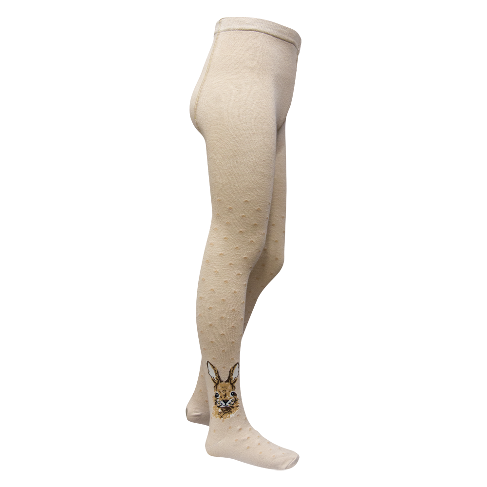 Chic Polka Dot Bunny Tights for Girls (OT)