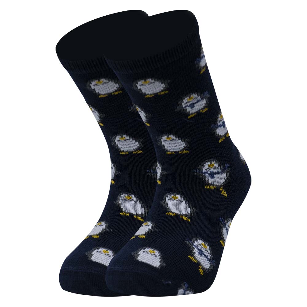 Penguin Print Crew Socks For unisex