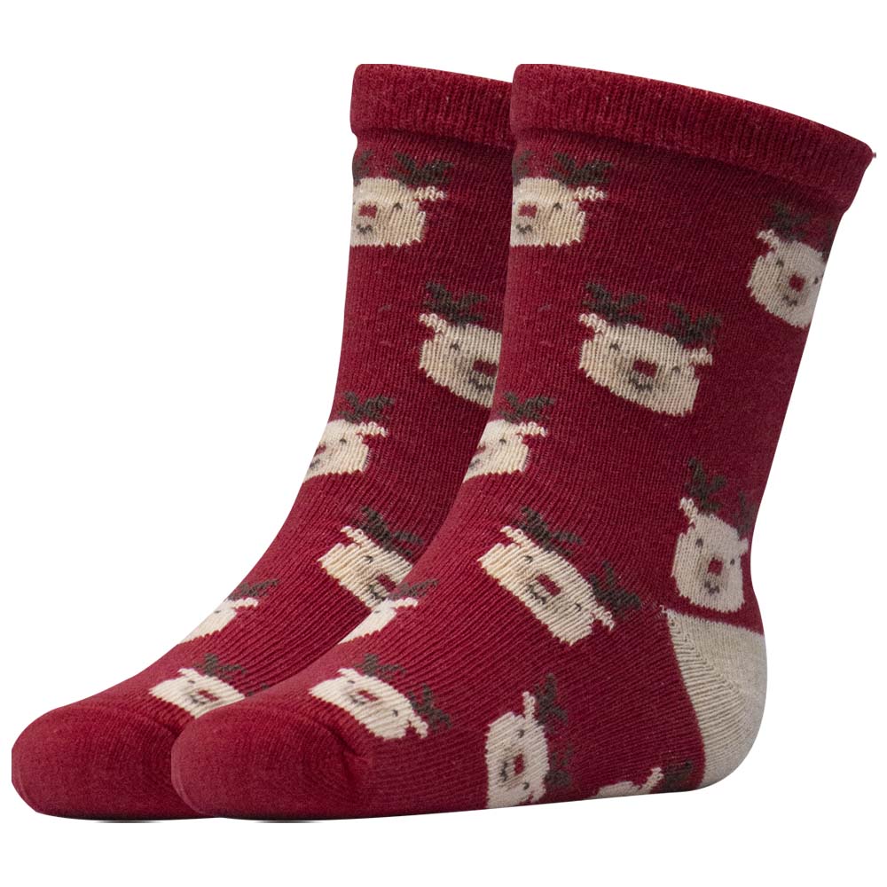Cozy Reindeer Print Socks for Kids