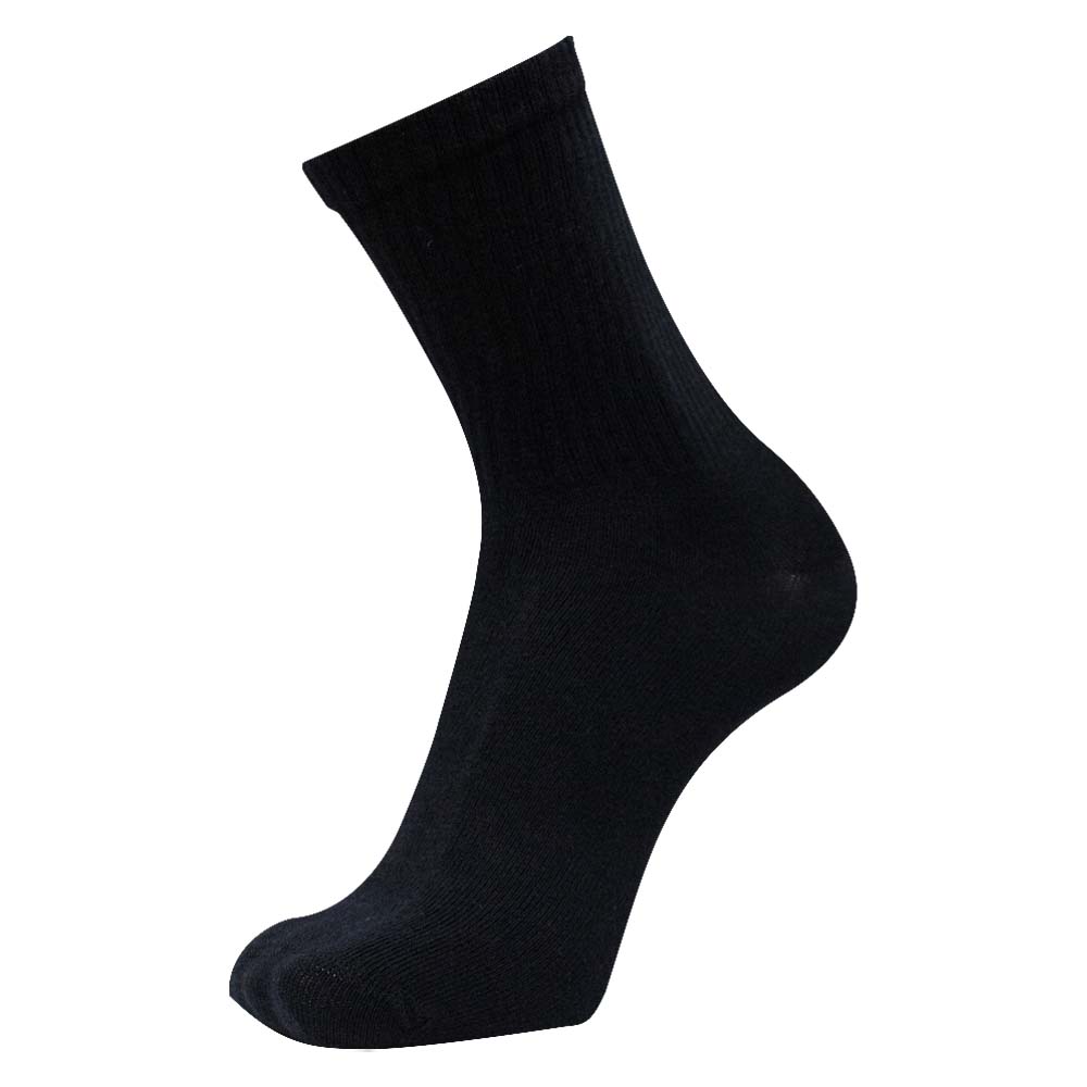 Ultimate Comfort Men Black Crew Socks