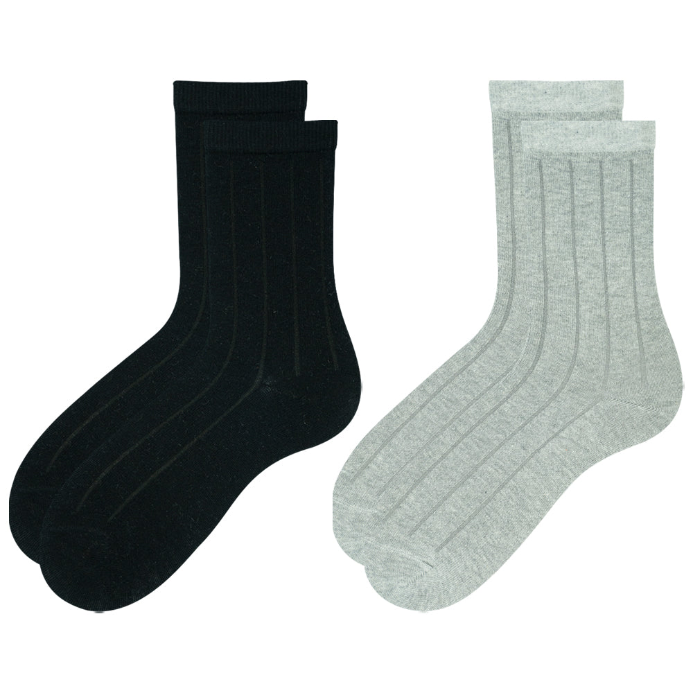Unisex Ribbed Crew Socks
