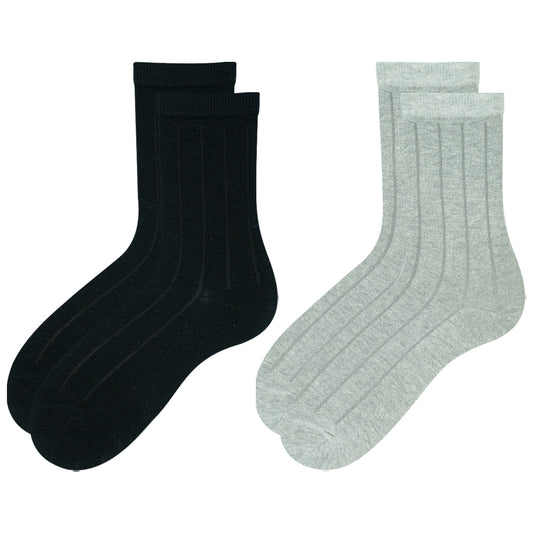 Unisex Ribbed Crew Socks