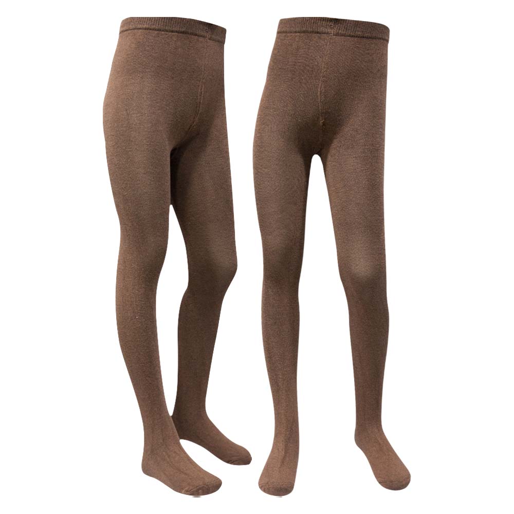 Girls Premium Cotton Light Brown Tights (SF)