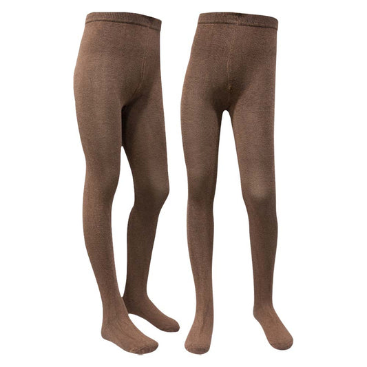 Girls Premium Cotton Light Brown Tights (SF)