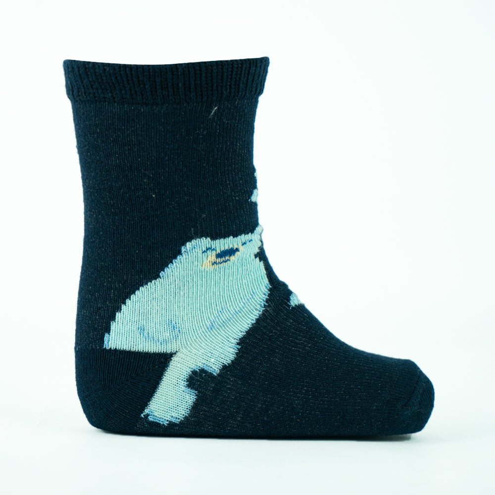 Polar Bear Crew Socks for Baby Boys