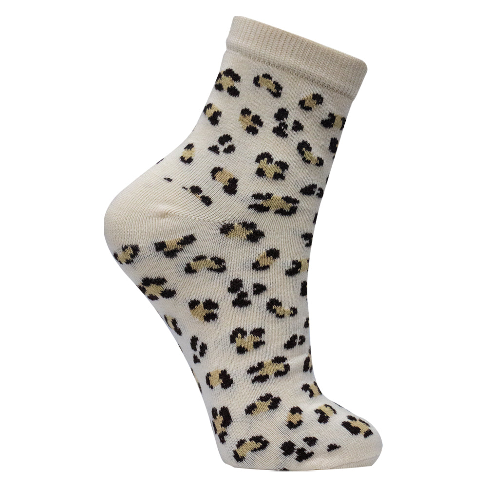 Women’s Leopard Print Ankle Socks