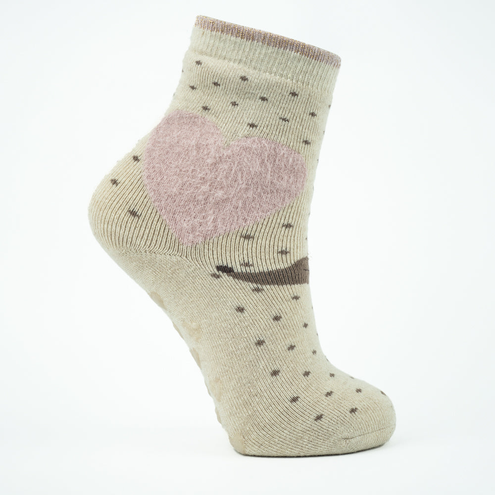 Girls Anti-Slip Cozy Crew Socks