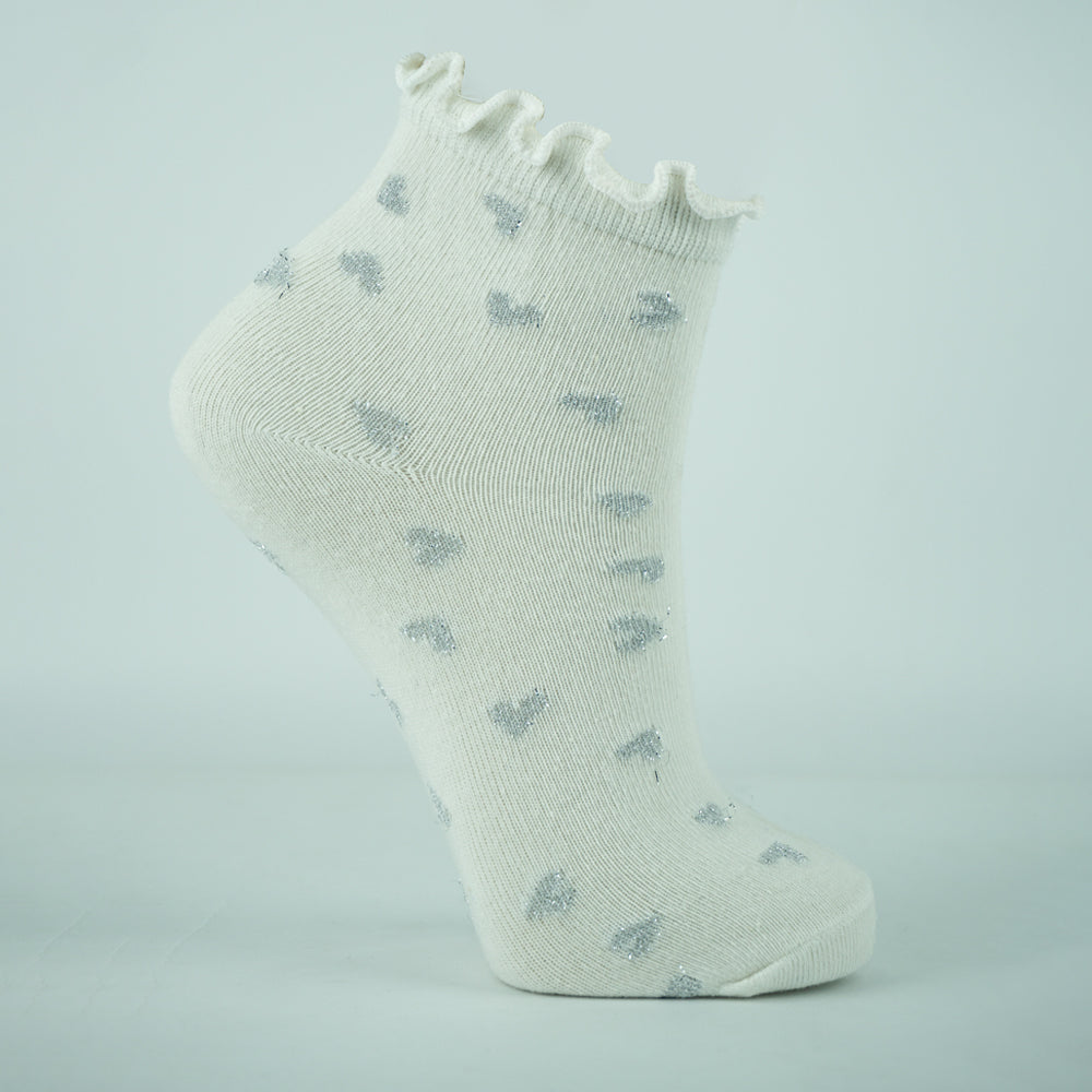 Floral Ruffle Girls Ankle Socks