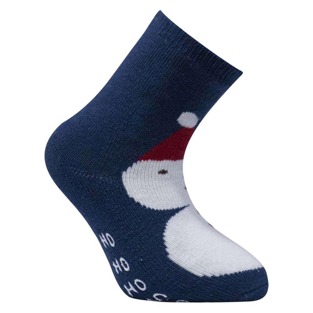 Festive Snowman Grip Socks for Kids Unisex