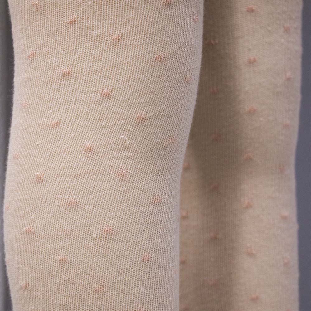 Soft Knit Baby Pink & Beige Tights for Girls (CJ)