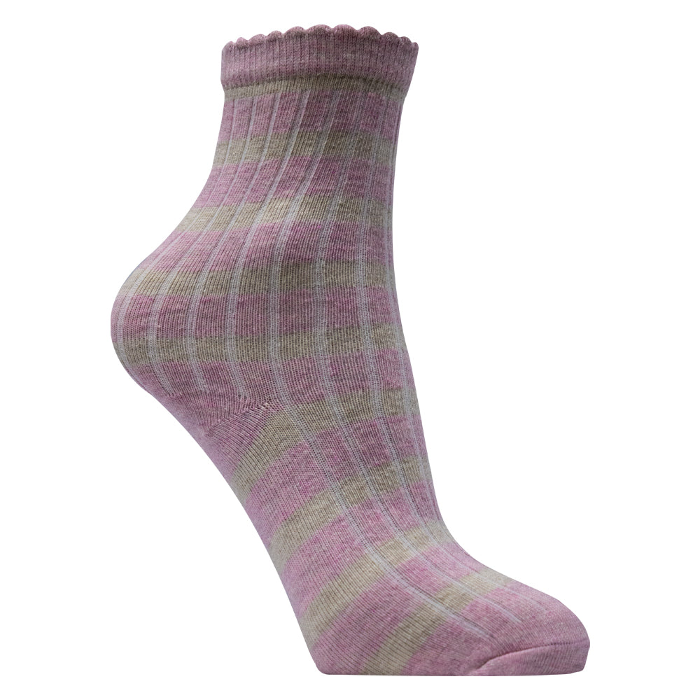 Girl’s Striped Ankle Socks
