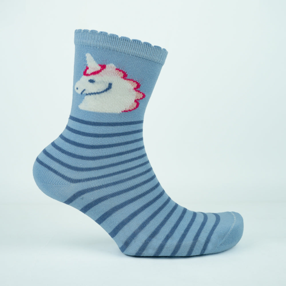 Magical Unicorn Girls' Crew Socks