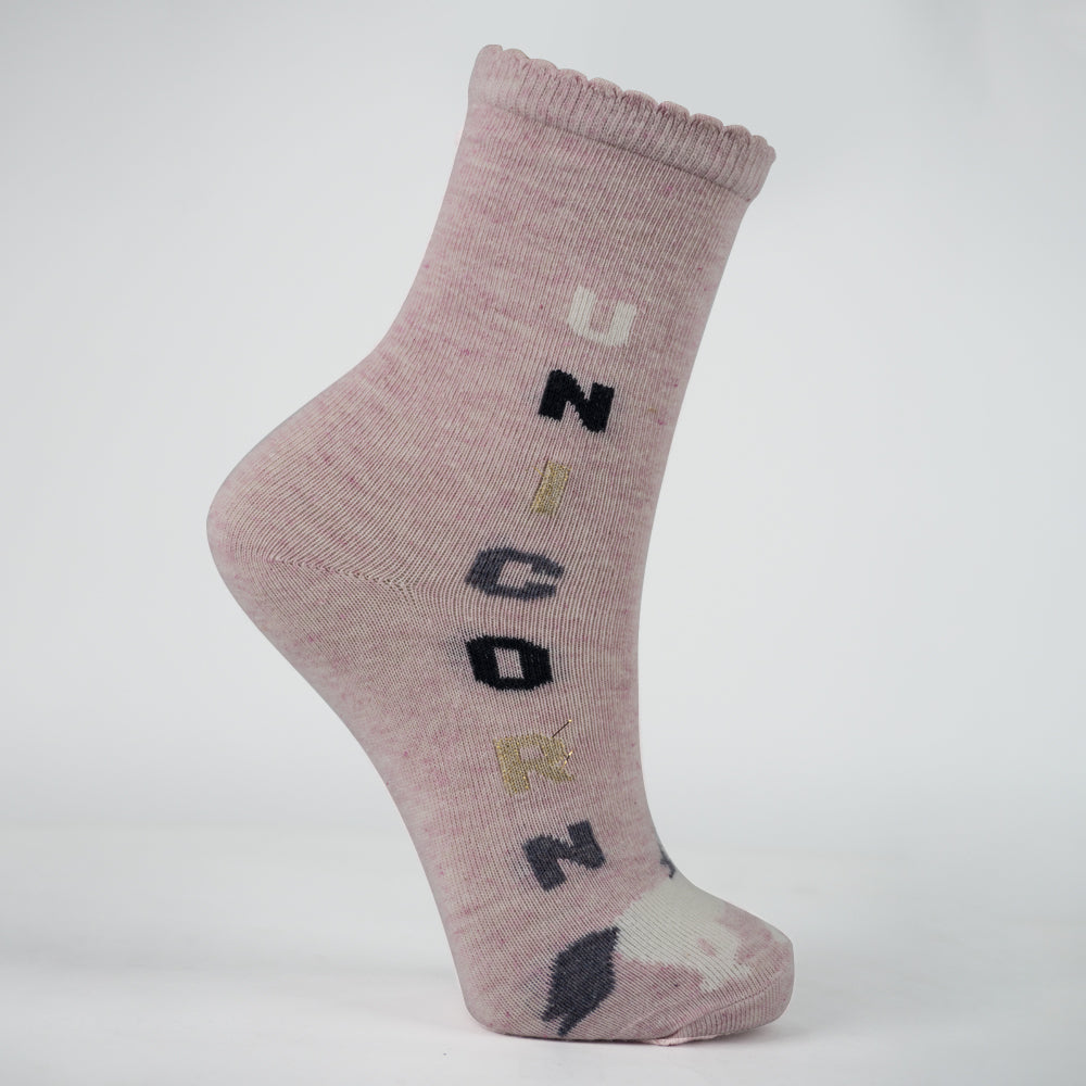 Unicorn Print Socks for Girls