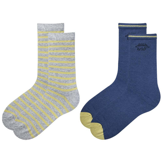 Boy's Cool Striped & Solid Ankle Socks