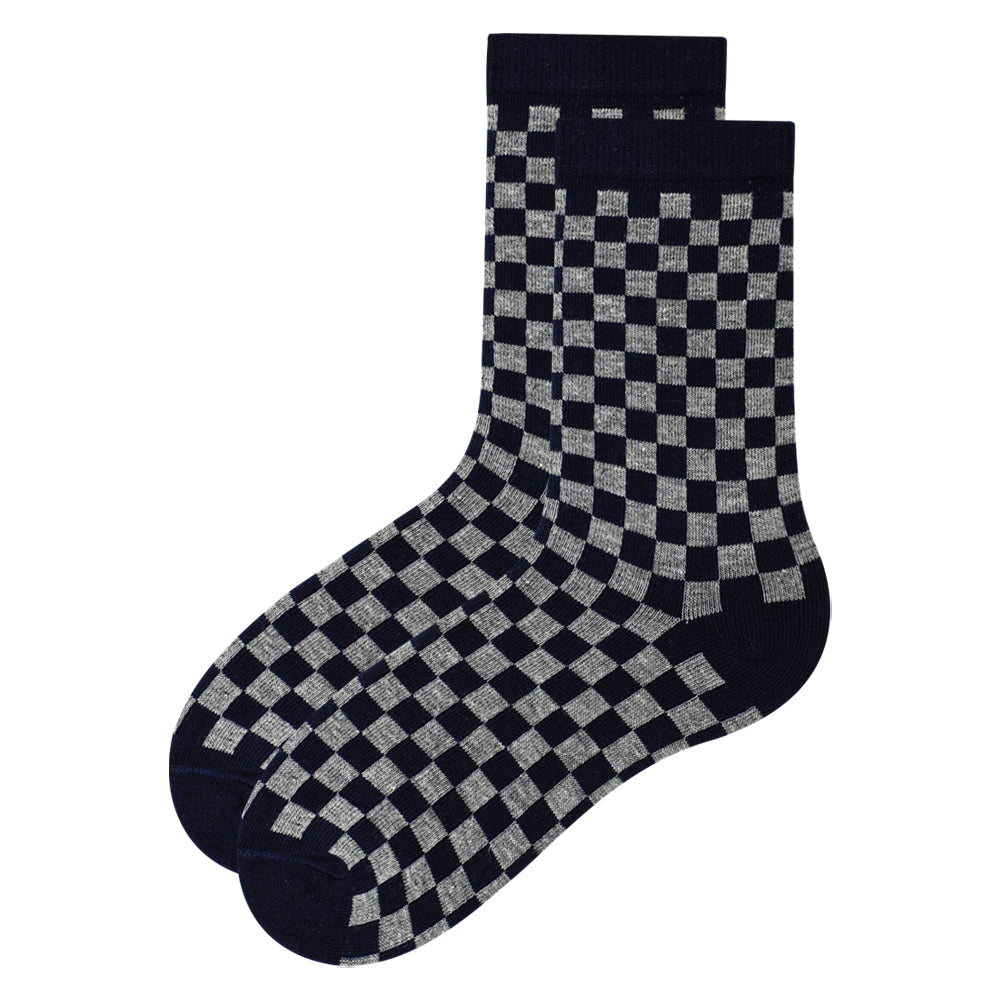 Boys Checkerboard Crew Socks