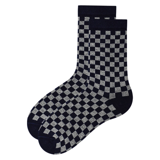 Boys Checkerboard Crew Socks