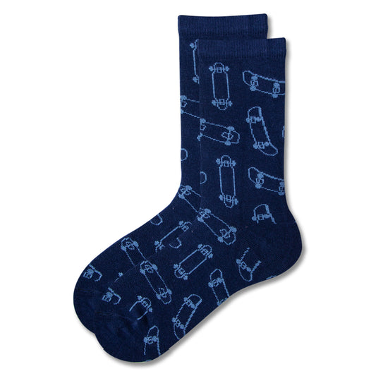 Skaty Print Boy's Crew Socks