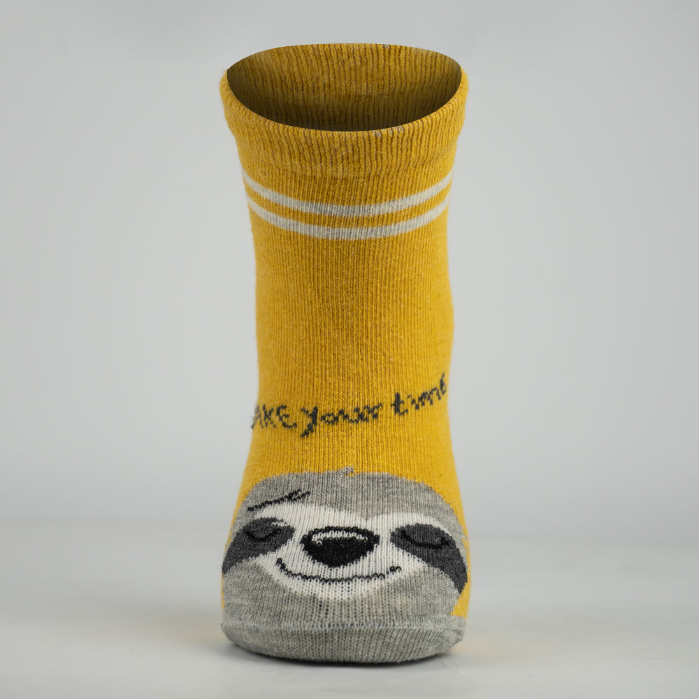 Baby Boys’ Sloth Print Crew Socks