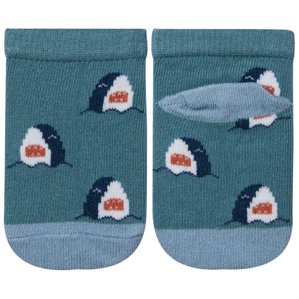 Baby Boy Beach Vibe & Shark Print Socks