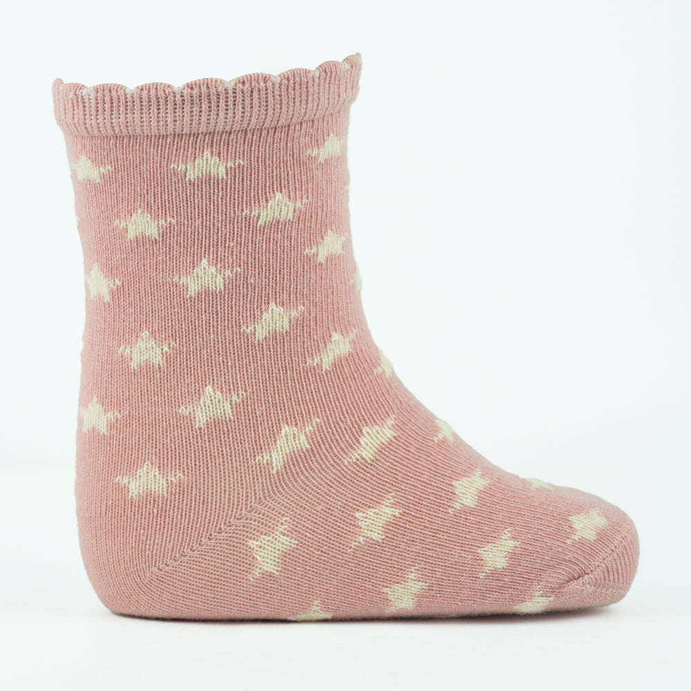 Baby Girl Star Patterned Ankle Socks